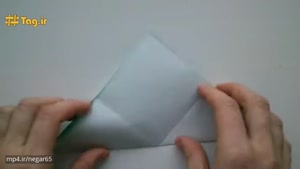 آموزش درست کردن لاک پشت با کاغذ و تکنیک اوریگامی