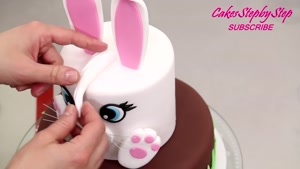 تزیین کیک تولد خرگوشی بانمک