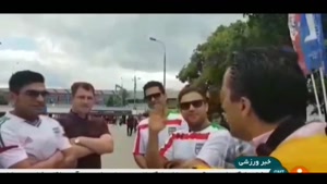 مصاحبه گزارشگر شبکه خبر با هواداران ایرانی در روسیه