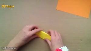 آموزش درست کردن گلابی سه بعدی با کاغذ و تکنیک اوریگامی