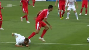 درخشش مهاجمان تیم ملی سوییس در بازی مقابل صربستان