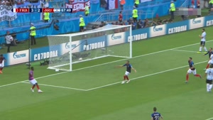 گل چهارم فرانسه به آرژانتین توسط کیلیان امباپه