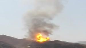 فیلم/ آتش سوزی در خط لوله پلی اتیلن غرب