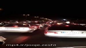 ساعت یک بامداد، شنبه 6 خرداد 96، جاده مخصوص کرج. ترافیک ورودی تهران/