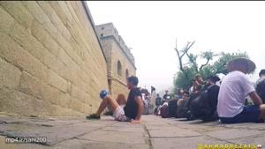 حرکات شگفت انگیز جوان ایرانی در دیوار چین