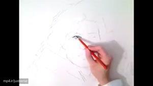 نقاشی چهره جان اسنو فقط با یک مداد معمولی