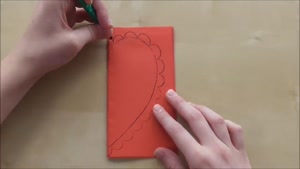 ساخت کارت پستال قلب با کاغذ رنگی