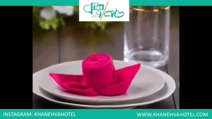 مجموعه خانه و هتل- روش صحیح درست کردن دستمال گل