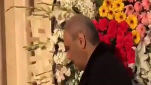گریه های محسن تنابنده در مراسم ختم خشایار الوند
