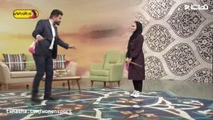 تماشا - حرکات نمایشی زهرا کیانی در برنامه زنده