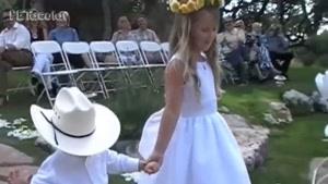 ویدیویی جالب از ساقدوش های خردسال مراسمات عروسی