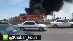 ویدیو تصادف زنجیره ای در اتوبان تهران-ساوه