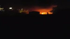 آتش سوزی در بازار سرپوشیده تبریز