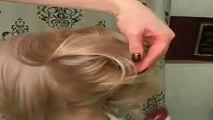 آموزش شنیون خطی برای موهای کوتاه