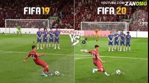 مقایسه گیم پلی بازی FIFA 19 با FIFA 20