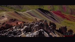 کلیپی شگفت انگیز ازرشته کوههای رنگین کمانی آندس در پرو