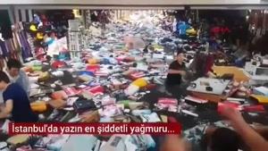 وقوع سیل در شهر استانبول ترکیه