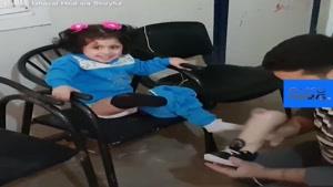 خوشحالی دختربچه سوری از دریافت پای مصنوعی😍