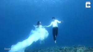 عروسی لاکچری فقط این، عروسی زیر آب 😍