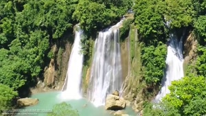 تصویر و صدای آرام بخش آبشار