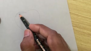 آموزش نقاشی سه بعدی با طرح قلب