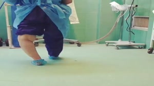 جراحی تعویض مفصل زانوی چپ در خانم 65 ساله