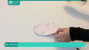 سیسمونی نوزاد | آموزش دوخت دستکش نوزادی با پارچه دور ریختنی