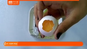 روش ساخت شمع گرد اکلیلی برای تولد با پوسته تخم مرغ