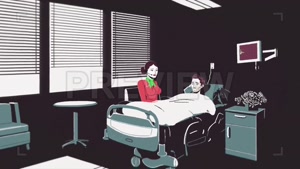 فوتیج انیمیشن مرد در حال مرگ A Dying Man