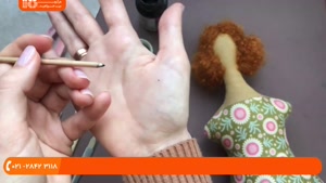 آموزش عروسک سازی-ساخت عروسک تیلدا-آرایش عروسک تیلدا
