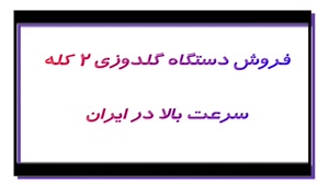 فروش دستگاه گلدوزی 2 کله سرعت بالا در ایران