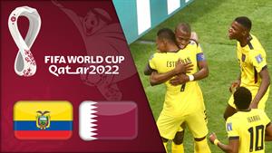 خلاصه بازی قطر 0 - اکوادور 2