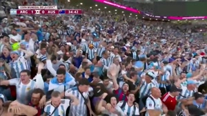گل اول آرژانتین به استرالیا توسط مسی