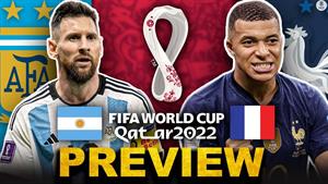 پیش نمایش آرژانتین مقابل فرانسه 2022