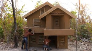 ساخت خانه ویلایی گلی دو طبقه - 1