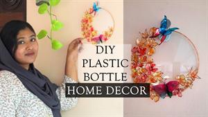 آویز دیواری بطری پلاستیکی | دکور دیواری DIY