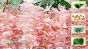 تولید گل آویزی اقاقیا 5 شاخه صورتی رنگ مصنوعی | فروشگاه ملی