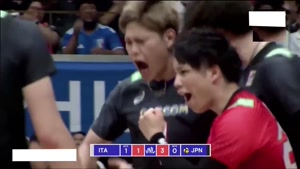 خلاصه بهترین مسابقه ماه والیبال ژاپن 1 - ایتالیا 3