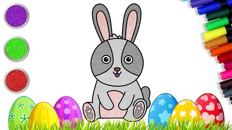 آموزش نقاشی برای کودکان / آموزش نقاشی خرگوش برای کودکان