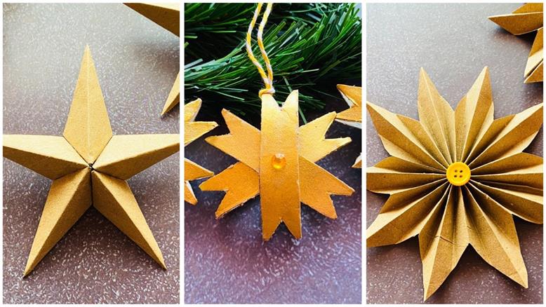 ستاره سه بعدی DIY برای کریسمس | چگونه یک ستاره بسازیم