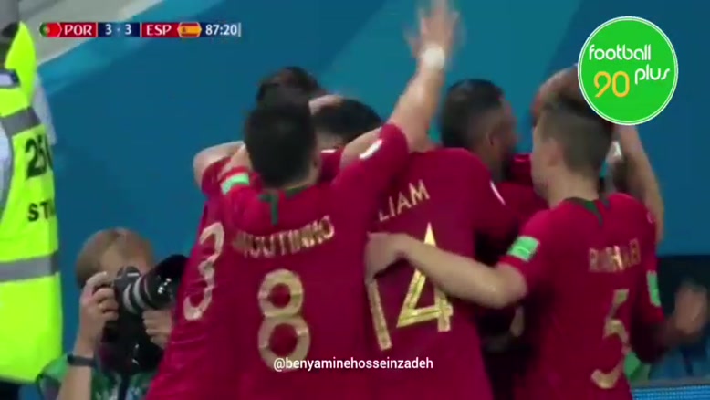 گل کریستیانو رونالدو به اسپانیا در جام جهانی 2018 با گزارش بنیامین حسین زاده