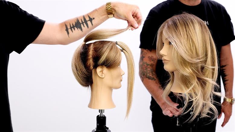 آموزش کوتاه کردن موی پروانه ای با استفاده از 3 دم اسبی