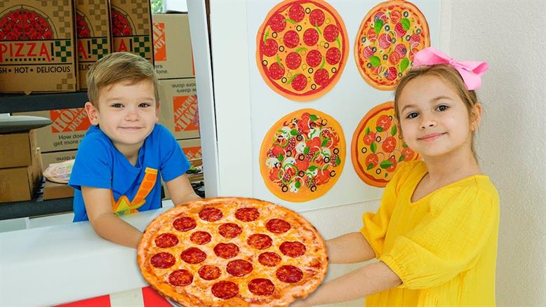 ولاد و نیکی - بچه ها طرز پخت پیتزا را یاد می گیرند