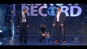 قدبلند ترین مرد دنیا درکنار کوتاه قدترین زن دنیا